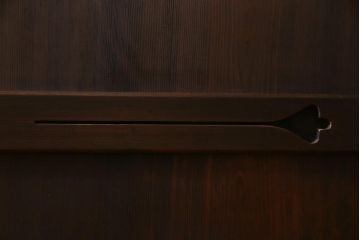 和製アンティーク　最高級品!　裏ガラス入り　97本の桟が圧巻の万本格子戸4枚セット(引き戸、建具)