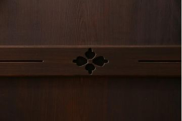 和製アンティーク　最高級品!　裏ガラス入り　97本の桟が圧巻の万本格子戸4枚セット(引き戸、建具)