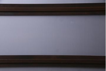 和製アンティーク　最高級品!　裏ガラス入り　97本の桟が圧巻の万本格子戸4枚セット(引き戸、建具)