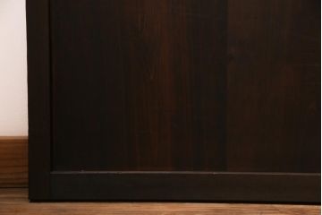 和製アンティーク　最高級品!　裏ガラス入り　97本の桟が圧巻の万本格子戸4枚セット(引き戸、建具)