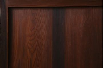 和製アンティーク　昭和期　組子入り　迫力あるデザインの板戸(引き戸、建具)4枚セット