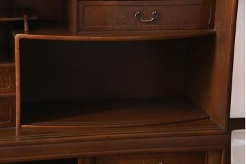 アンティーク家具　和製アンティーク　昭和期　桑材・桐材　細部までこだわりを感じる茶箪笥(茶棚、タンス、戸棚、桐箪笥、桐たんす)
