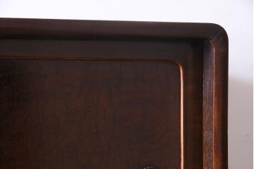 アンティーク家具　和製アンティーク　昭和期　桑材・桐材　細部までこだわりを感じる茶箪笥(茶棚、タンス、戸棚、桐箪笥、桐たんす)