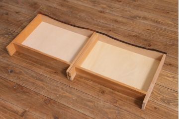 ヴィンテージ家具　ジャパンビンテージ　ローズウッド材　洗練された雰囲気を醸し出すキャビネット(食器棚、ブックケース、本箱)