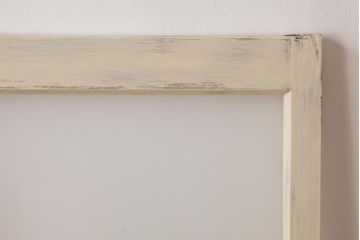 昭和初期　当店オリジナルガラス　優しげな雰囲気漂う色ガラス入りペイント建具(窓、明かり取り、はめ殺し)