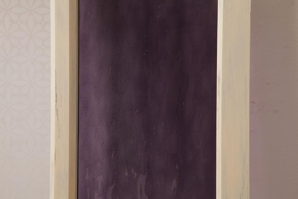 昭和初期　当店オリジナルガラス　優しげな雰囲気漂う色ガラス入りペイント建具(窓、明かり取り、はめ殺し)