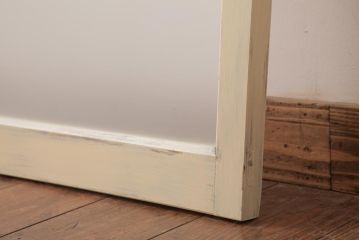 昭和初期　当店オリジナルガラス　優しげな雰囲気漂う色ガラス入りペイント建具(窓、明かり取り、はめ殺し)