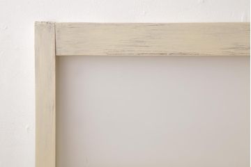 昭和初期　当店オリジナルガラス　優しげな雰囲気漂う色ガラス入りペイント建具(窓、明かり取り、はめ殺し)