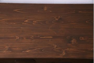 アンティーク家具　天板リメイク　ペイントがモダンな雰囲気を漂わせる箪笥ローボード(テレビ台、アンティークチェスト)