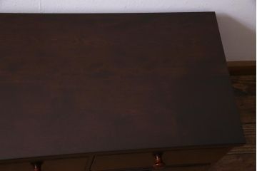 中古　松本民芸家具　和洋どちらのお部屋にも取り入れやすいローチェスト(リビングボード、テレビ台、引き出し)