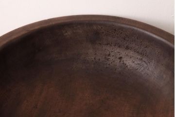 アンティーク雑貨　和製アンティーク　なめらかな質感の木製こね鉢(ディスプレイ雑貨)