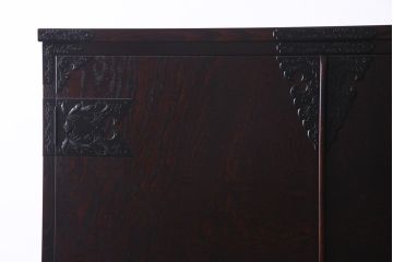 中古　岩谷堂箪笥　みちのく8号　深い色合いが魅力的なワードローブ(洋服タンス)