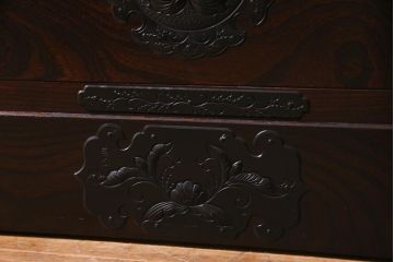 中古　岩谷堂箪笥　みちのく8号　深い色合いが魅力的なワードローブ(洋服タンス)