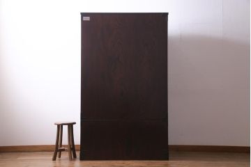 中古　岩谷堂箪笥　みちのく8号　深い色合いが魅力的なワードローブ(洋服タンス)