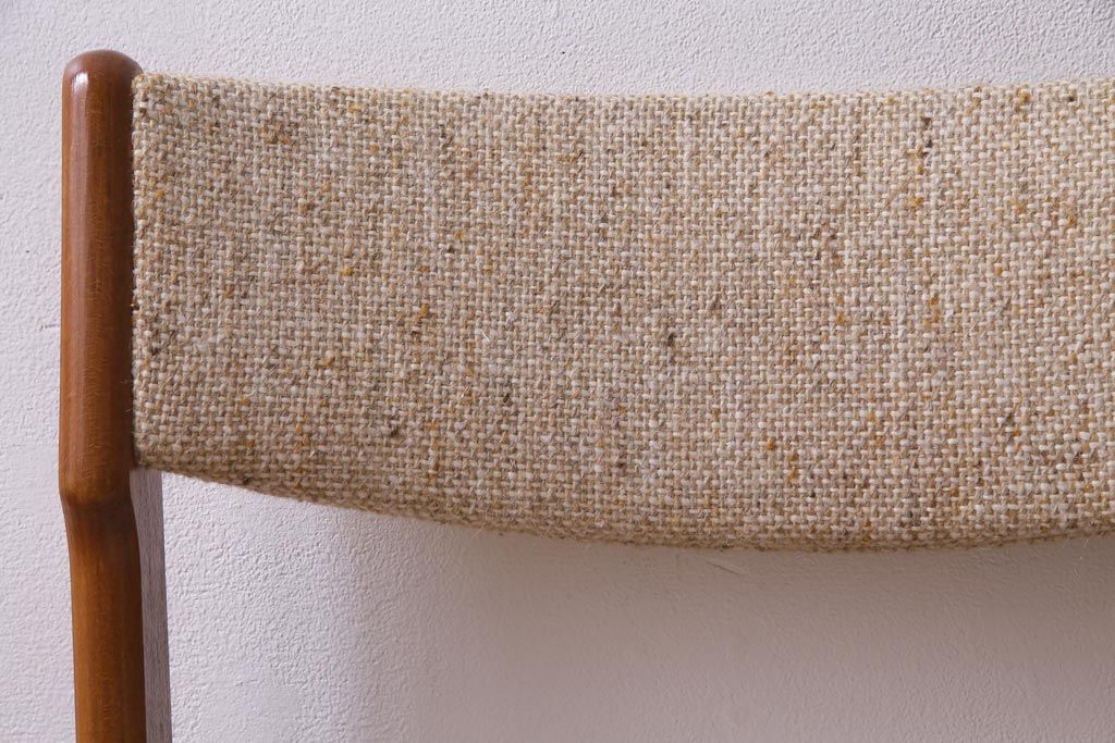 ヴィンテージ家具　デンマーク　チーク材　スタイリッシュなデザインが素敵なビンテージチェア(椅子)(3)