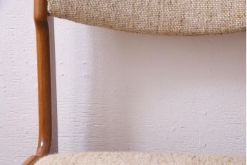 ヴィンテージ家具　デンマーク　北欧　チーク材　スタイリッシュなデザインが素敵なビンテージチェア(椅子)