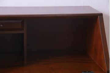 中古　松本民芸家具　#33A型　コンパクトなライティングビューロー(机、在宅ワーク、在宅用デスク)(定価約30万円)(1)