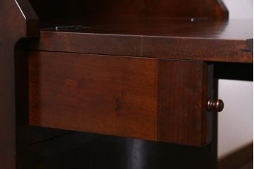 中古　松本民芸家具　#33A型　コンパクトなライティングビューロー(机、在宅ワーク、在宅用デスク)(定価約30万円)(1)