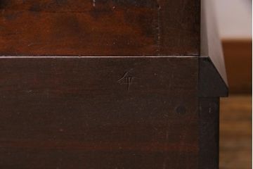 中古　松本民芸家具　#33A型　コンパクトなライティングビューロー(机、在宅ワーク、在宅用デスク)(定価約30万円)(1)