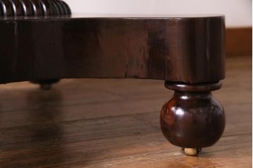 アンティーク家具　イギリスアンティーク　マホガニー材　脚が個性的なバタフライテーブル(ドロップリーフテーブル)