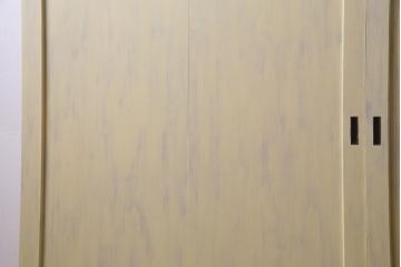 ペイント家具　温かなペイントカラーが優しげな板戸3枚セット(引き戸、建具)