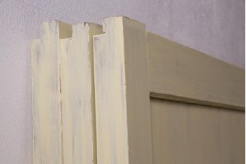 ペイント家具　温かなペイントカラーが優しげな板戸3枚セット(引き戸、建具)