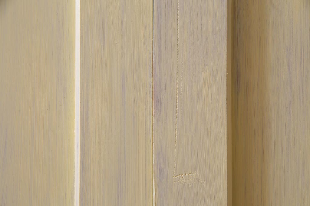 ペイント家具　温かなペイントカラーが優しげな板戸3枚セット(引き戸、建具)