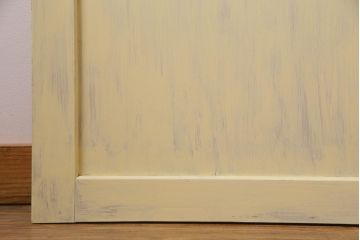 ペイント家具　温かなペイントカラーが優しげな板戸3枚セット(引き戸、建具)