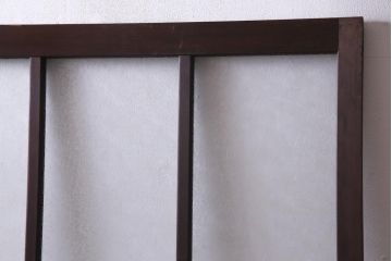 昭和初期　結霜ガラス　シンプルながらもデザイン性が光る引き戸1枚(ガラス戸、建具)