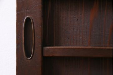 昭和初期　結霜ガラス　シンプルながらもデザイン性が光る引き戸1枚(ガラス戸、建具)