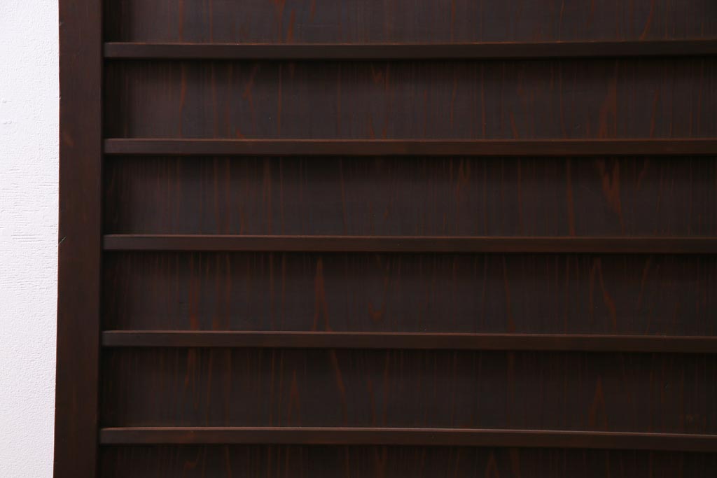 昭和初期　結霜ガラス　シンプルながらもデザイン性が光る引き戸1枚(ガラス戸、建具)