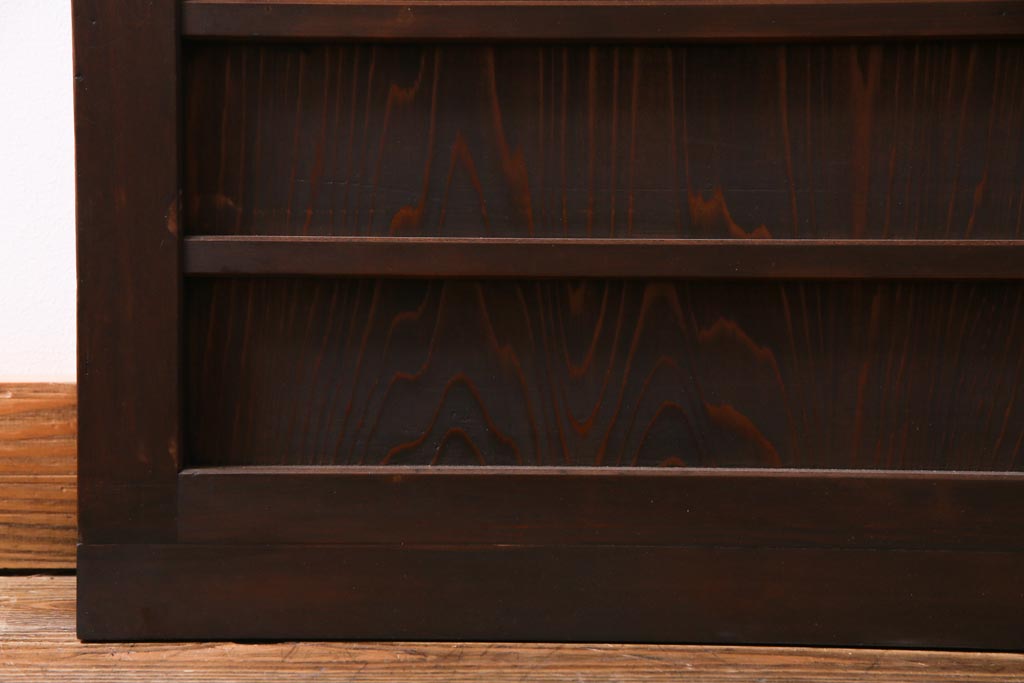 昭和初期　結霜ガラス　シンプルながらもデザイン性が光る引き戸1枚(ガラス戸、建具)