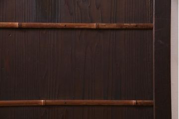 昭和初期　結霜ガラス　シンプルながらもデザイン性が光る引き戸1枚(ガラス戸、建具)