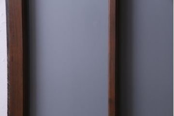 和製アンティーク　麻の葉・つの麻の葉　組子が雰囲気を高めるガラス戸1枚(引き戸、建具)