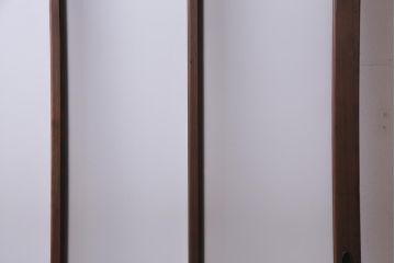 和製アンティーク　麻の葉・つの麻の葉　組子が雰囲気を高めるガラス戸1枚(引き戸、建具)