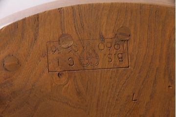 ヴィンテージ家具　イギリスビンテージ　ERCOL(アーコール)　座り心地のよいスタイリッシュなスモーカーズチェア(ダイニングチェア、アームチェア)(1)