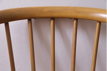 ヴィンテージ家具　イギリスビンテージ　ERCOL(アーコール)　座り心地のよいスタイリッシュなスモーカーズチェア(ダイニングチェア、アームチェア)(3)