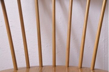 ヴィンテージ家具　イギリスビンテージ　ERCOL(アーコール)　座り心地のよいスタイリッシュなスモーカーズチェア(ダイニングチェア、アームチェア)(3)