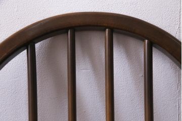 ヴィンテージ家具　イギリスビンテージ　ERCOL(アーコール)　落ちついた色味のウィンザーチェア(ワークチェア、椅子、ウインザーチェア)(2)