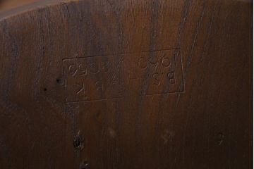 ヴィンテージ家具　イギリスビンテージ　ERCOL(アーコール)　落ちついた色味のウィンザーチェア(ワークチェア、椅子、ウインザーチェア)(2)