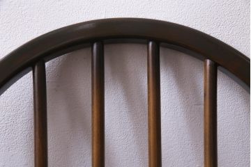 ヴィンテージ家具　イギリスビンテージ　ERCOL(アーコール)　落ちついた色味のウィンザーチェア(ワークチェア、椅子、ウインザーチェア)(3)