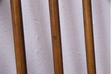 ヴィンテージ家具　イギリスビンテージ　ERCOL(アーコール)　落ちついた色味のウィンザーチェア(ワークチェア、椅子、ウインザーチェア)(3)