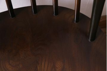 ヴィンテージ家具　イギリスビンテージ　ERCOL(アーコール)　落ちついた色味のウィンザーチェア(ワークチェア、椅子、ウインザーチェア)(3)