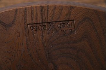 ヴィンテージ家具　イギリスビンテージ　ERCOL(アーコール)　落ちついた色味のウィンザーチェア(ワークチェア、椅子、ウインザーチェア)(3)