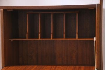 ヴィンテージ家具　イギリスビンテージ　G-PLAN(ジープラン)　TOLA&BLACK　黒と木の色合いが格好良いルームディバイダー(飾り棚、間仕切り)