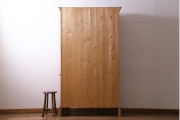 ヴィンテージ家具　フランスビンテージ　パイン材　ナチュラルカントリーにぴったりなカップボード(オープンラック、飾り棚)