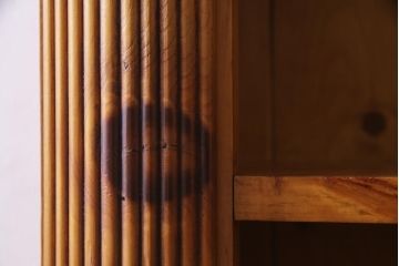 ヴィンテージ家具　フランスビンテージ　パイン材　ナチュラルカントリーにぴったりなカップボード(オープンラック、飾り棚)