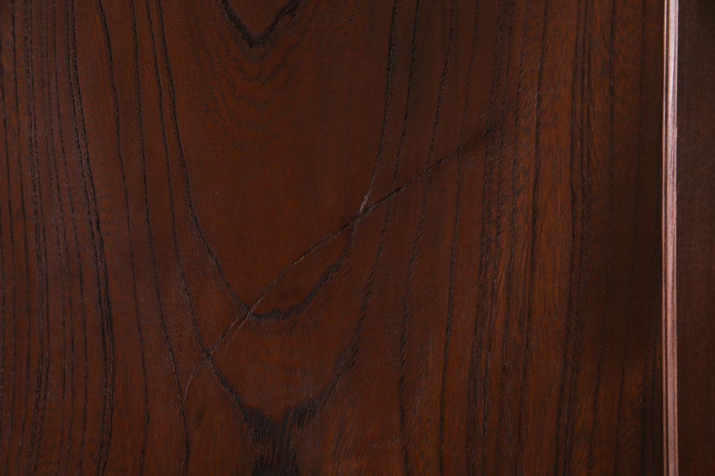 和製アンティーク　激レア!　ケヤキ材　重厚感と繊細な技が楽しめる組子入り板戸(引き戸、ガラス帯戸、建具)4枚セット