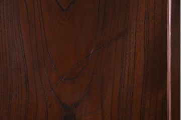 和製アンティーク　激レア!　ケヤキ材　重厚感と繊細な技が楽しめる組子入り板戸(引き戸、ガラス帯戸、建具)4枚セット