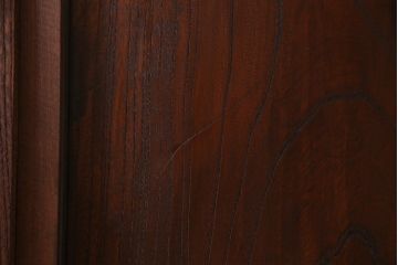 和製アンティーク　激レア!　ケヤキ材　重厚感と繊細な技が楽しめる組子入り板戸(引き戸、ガラス帯戸、建具)4枚セット